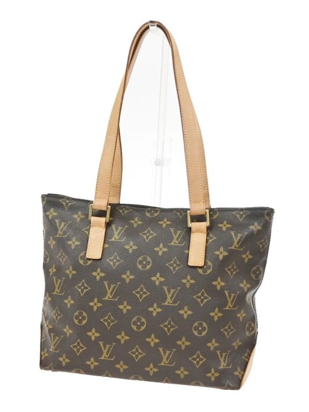 LOUIS VUITTON Cabas Piano Shoulder Bag Monogram Leather Brown M51148 16YJ022